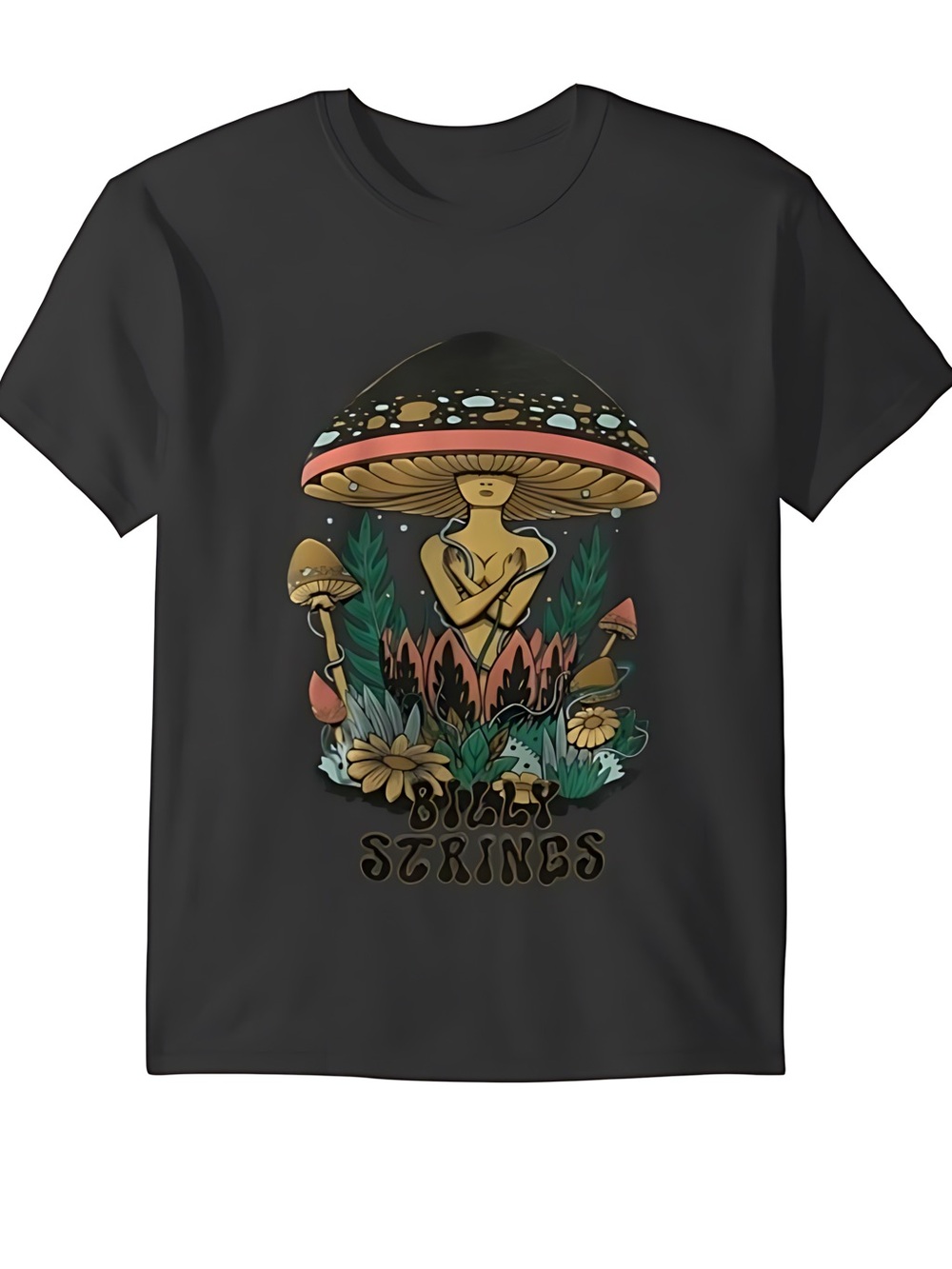 Billy Strings Mushroom Head Shirt Bluegrass Music Graphic Tee Fan Gift Shirt